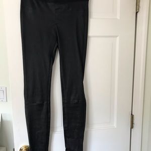 Helmet Lang leather leggings